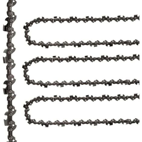 [NIEMALS VERWENDET] Kettensägenketten, 3 Stück, 12 Zoll Kettensägenkette, 45 Treibglieder, Ölführungsschiene, 3/8 Zoll Kettenteilung, Sägekette für 30 cm Kettensägenführungsschienen