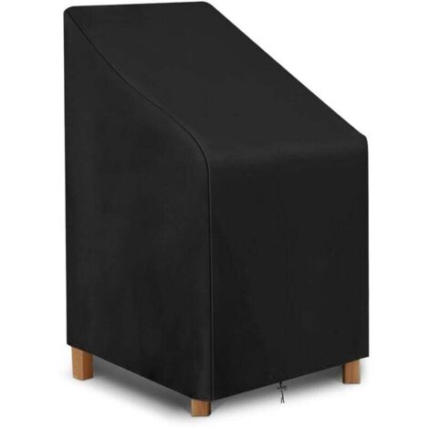 [NIEMALS VERWENDET] Gartenstuhl-Überzug, Schutzhülle für stapelbare Stühle, wasserdichter Outdoor-Stuhlüberzug aus Oxford-Gewebe (64 x 64 x 120 cm) (1/4)