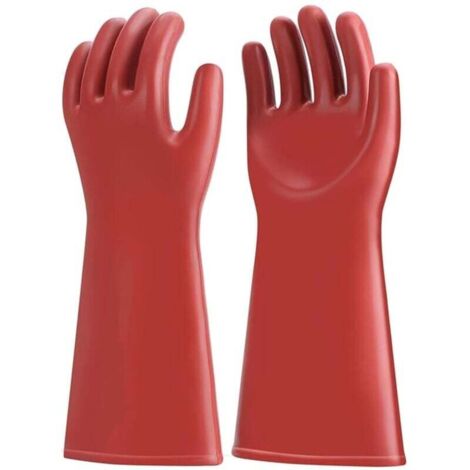 Guanti da elettricista, guanti isolanti da 12 kV, guanti protettivi elettrici, guanti da elettricista isolanti in gomma ad alta tensione classe 00, guanti elettrici isolati per riparazioni elettriche
