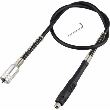 Albero di prolunga flessibile per trapano, mandrino autoserrante, accessorio di fissaggio compatibile con utensili rotanti Dremel (1/4)