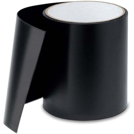 Nastro adesivo subacqueo, nastro sigillante, nastro di riparazione per piscine, tende, teloni, grondaie, gommoni, colla acrilica (10 cm x 150 cm, nero)