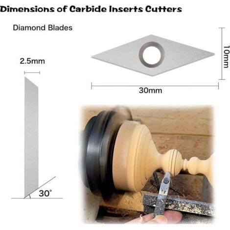 Inserto in metallo duro Utensile per tornitura est 10 PZ