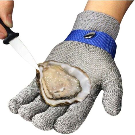 Guanti da cucina antitaglio, livello di protezione 9, guanti da lavoro, guanti per ostriche, guanti di protezione da cucina per sfilettare il pesce, tagliare la carne, mandolinare, ostriche e intaglia