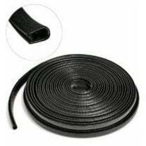 Protezioni per bordi portiera auto, protezione portiera auto da 10 m, protezione in gomma per portiera auto a forma di U, per protezione anticollisione portiera auto (10 m, nero) (1/4)