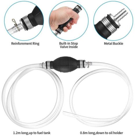 Sourcingmap, tubo in silicone 8 mm ID x 11 mm OD 2 m, tubo in gomma siliconica per il trasferimento della pompa trasparente
