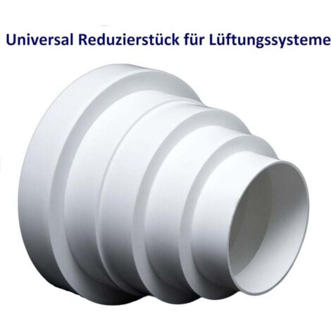 Riduttore In Plastica Per Tubi Di Ventilazione Rotondi – Adattabile Da 80 A 150 Mm, Compatibile Connettori HVAC, Facile Installazione