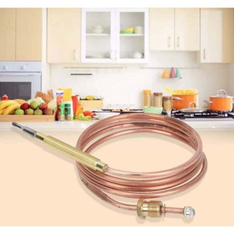 Termocoppia universale con raccordi per cucina gas forno caldaia - cm 150 - Rossi Ricambi