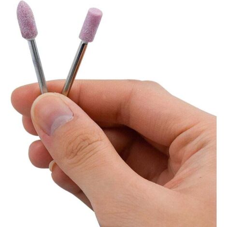 100 Pcs Polissage Abrasif Monté Roue De Meulage D'outil Rotatoire En Pierre Pour Outils Rotatoires De Dremel Tige De 3 Mm (Bleu) - Bricolage