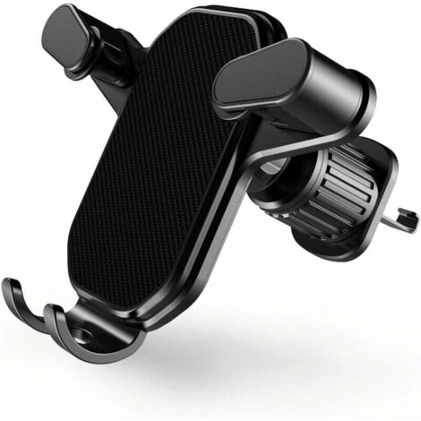 Support de téléphone portable pour voiture, super stable, crochet de ventilation amélioré, support de téléphone portable pour voiture, mains libres, universellement adapté à tous les smartphones (1/4)