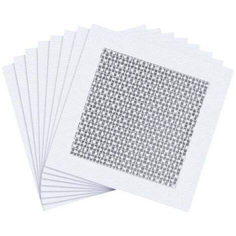 [NON UTILIZZATO] Confezione da 8 toppe in fibra di vetro per cartongesso - Per coprire crepe e buchi nelle recinzioni in vinile - Toppe in alluminio autoadesive
