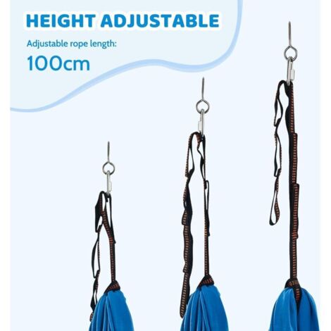 Balançoire Sensorielle En Soie Aérienne Intérieure Stable Chaise Suspendue Hamac Pour Enfant Hamac Yoga Pour L'autisme TDAH Aspergers (couleur