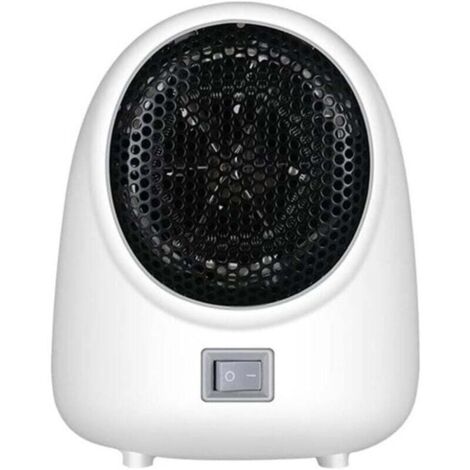 [NON UTILIZZATO] Ventilatore riscaldatore veloce, compatto, pratico, mini riscaldatore per ufficio, silenzioso, elettrico, per stufa (bianco) (1/4)