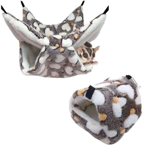 hamacas para animales pequeños, de doble capa, cálidas, tipo nido para ratas, accesorios para jaulas de animales pequeños, para chinchillas, erizos y cobayas.