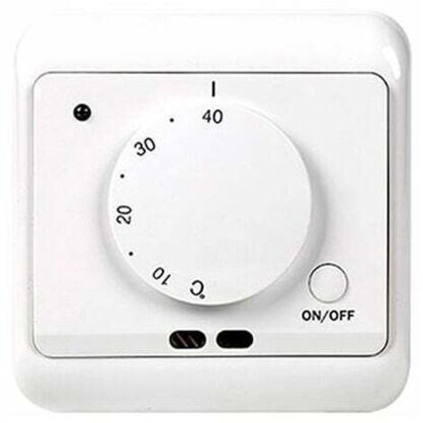 Termostato para suelo radiante, CA 230 V, 50/60 Hz, 16 A, controlador de temperatura con sensor e interruptor de control de calefacción y refrigeración.