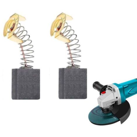 escobillas de carbón 153 (13,5x6,5x18mm) con muelle para motor eléctrico - Repuesto para máquinas eléctricas -