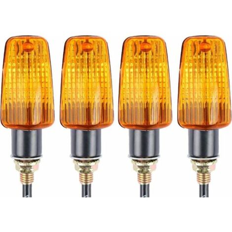 indicadores de señal de giro para motocicleta, 12 V, impermeables, universales, para motocicleta, scooter, quad, cruiser, todoterreno. (1/4)