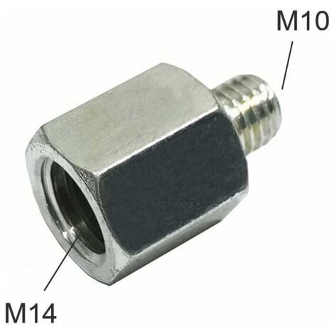 Adaptador de rosca para amoladora angular M10 a M14, conector convertidor de interfaz, accesorios para herramientas eléctricas, biela, M14 a M10, 1 pieza (1/4)