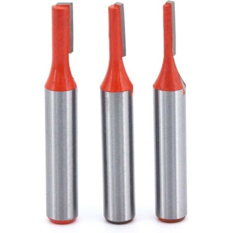 brocas de fresado rectas métricas de 8 mm, broca de fresado recta de una sola flauta para madera (1/4)