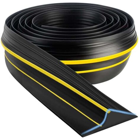 [NUNCA USADO] Burlete de puerta de garaje de 3 m/15 mm, tira de sellado inferior, burlete de goma para puertas basculantes o estándar, barrera antiinundación y aislamiento térmico.