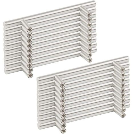 [NUNCA USADO] 20 tiradores dorados para armarios de cocina de 128 mm, tiradores para cajones, tiradores de acero inoxidable, diseño niquelado. (1/5)