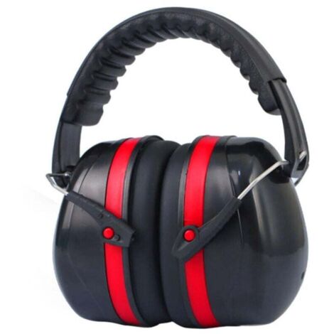 [NUNCA USADO]  Auriculares con cancelación de ruido con relleno de esponja de PVC, reducción de ruido y aislamiento acústico, adecuados para obras de construcción, talleres, (1/4)