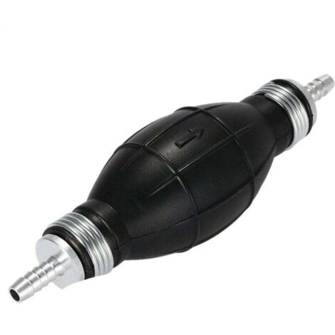 [NUNCA USADO] Bomba manual en línea de 8 mm para cebador de combustible, para embarcaciones, aleación, gasolina, diésel, universal, para gasolina, aceite y agua, para transferencia de combustible, aut