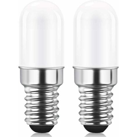 [NUNCA USADO] Bombilla LED E14 para frigorífico, 1,5 W equivalente a 15 W, blanco cálido 3000 K, bombilla para frigorífico, lámpara de sal, bombilla para máquina de coser, no regulable, paquete de 2