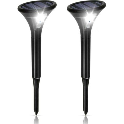 [NUNCA USADO] Potentes luces solares para exteriores, paquete de 2, impermeables, IP65, luces de seguridad para exteriores con sensor de movimiento, focos solares ajustables para jardín, casa, patio, 