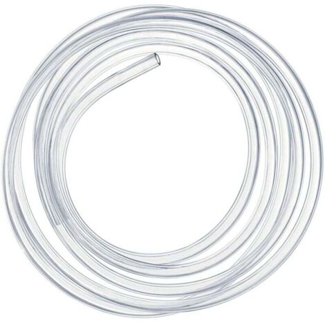 [NUNCA USADO] Manguera de presión transparente de 3 metros, tubo flexible de PVC de 10 x 12 mm