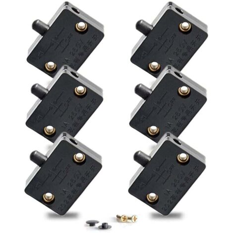 [NUNCA USADO] Interruptor automático para puerta de armario, interruptor de iluminación automático para armarios, interruptor de luz para encimera de muebles, 6 piezas (1/4)