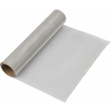 Rejilla metálica Timesetl de 120 mallas, 30 x 100 cm, malla metálica filtrante, malla de alambre, malla de acero inoxidable, filtro de pantalla, malla metálica fina MI (1/4)