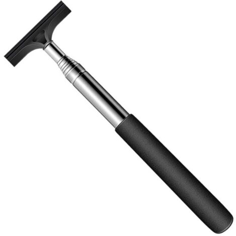 [NUNCA USADO] Espejo retrovisor retráctil para coche y espejo lateral retráctil con mango telescópico de 98 cm de largo para limpiar la lluvia del cristal (negro) (1/4)