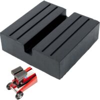 Soporte de Gato Universal de Goma, 75x75x25 mm con corte en forma de U, para todos los coches hasta 3,5 toneladas, gato antideslizante para maniobrar gatos