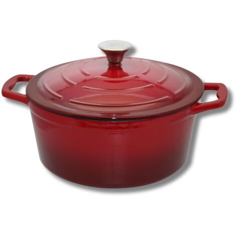 Cocotte en fonte émaillée 26 cm rouge cerise 4.5 L Elo (1/5)