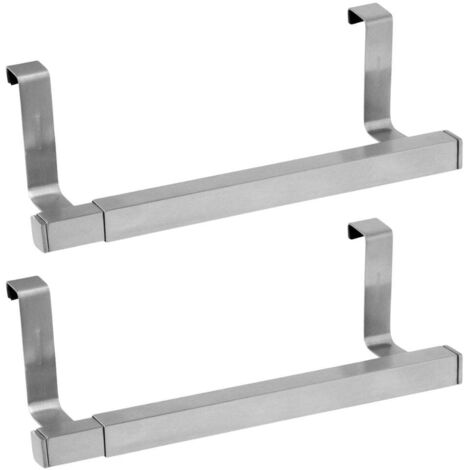 Ensemble de 2 porte-serviettes et torchons extensible inox Fackelmann Tecno (1/5)