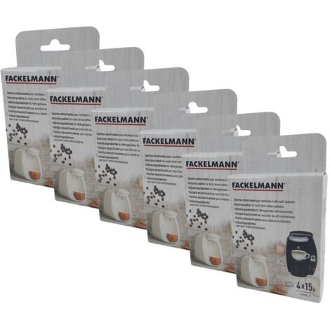 Ensemble de 6 Tablettes détartrantes pour machines à café multi-boissons Fackelmann Petit-déjeuner