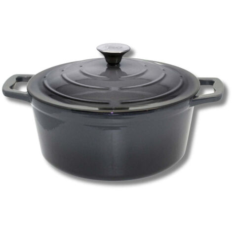 Cocotte 26 cm en fonte émaillée gris classique 4.5 L Elo (1/5)