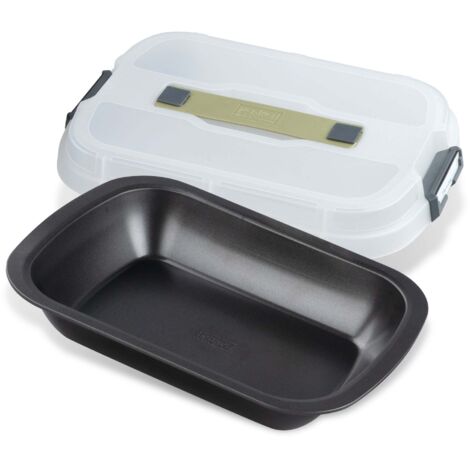 Moule à gâteaux rectangulaire avec couvercle de transport 34 x 24 cm Zenker Bake Click and Go (1/5)