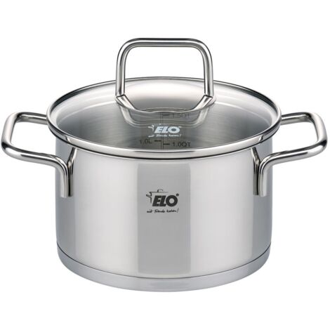 Faitout en inox 12 cm de 0,6 litre Elo Citrin (1/5)