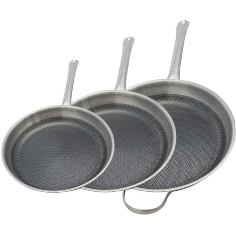 Lot de 3 Poêles Elo Relief Solutions 24, 28 et 32 cm sans PFAS