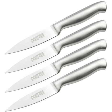 Ensemble de 4 Couteaux d'office en inox 20 cm en tout Nirosta Star