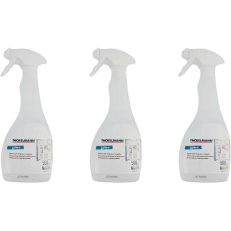 Lot de 3 dégivrants réfrigérateur et congélateur - FACKELMANN - En spray - 500 ml