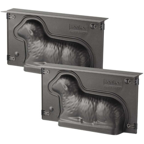 Lot de 2 moules à gâteaux 3D en forme d'agneau pascal 900 ml Zenker Special Season (1/5)