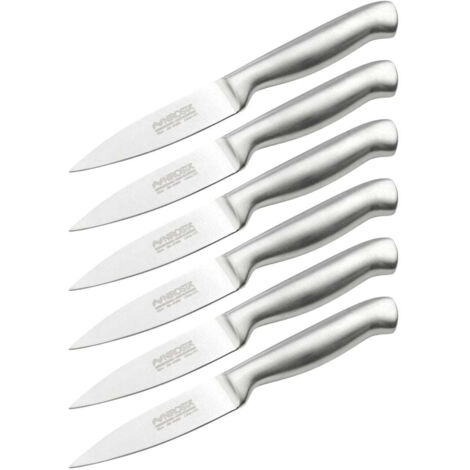 Ensemble de 6 Couteaux d'office en inox 20 cm en tout Nirosta Star