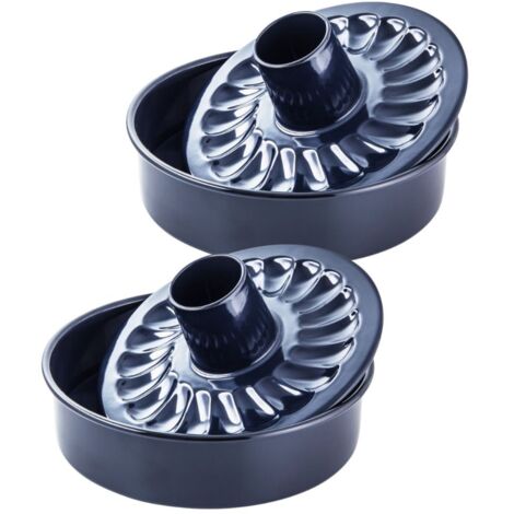 Dr. Oetker Ensemble 4 Moules à Pâtisserie - Moule Manqué, Cake, Kouglof, Savarin 26cm