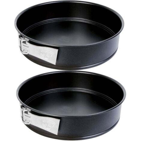 Zenker Lot De 2 Moules à Manqué à Charnière 24 Cm – Revêtement Teflon Antiadhésif, Parfait Pour Gâteaux Et Desserts Froids