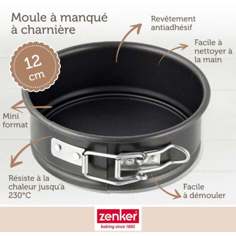 Zenker Mini Moule à Cake 20 Cm – Acier Anti-Adhésif ILAG, Fabriqué En Allemagne, Idéal Cake Sucré Ou Salé