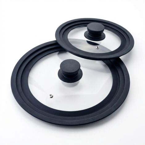Set de 2 couvercles de cuisson en verre et silicone Fackelmann (1/5)