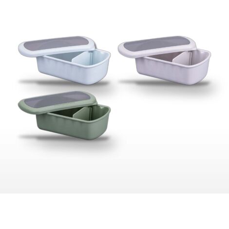 Lot de 3 Lunchbox 1L Fackelmann Storage Bleu Beige Vert (1/5)