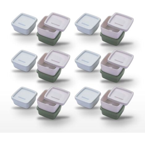 Lot de 6 Sets de 3 boîtes carrées à sauce ou épices Fackelmann Storage (1/5)